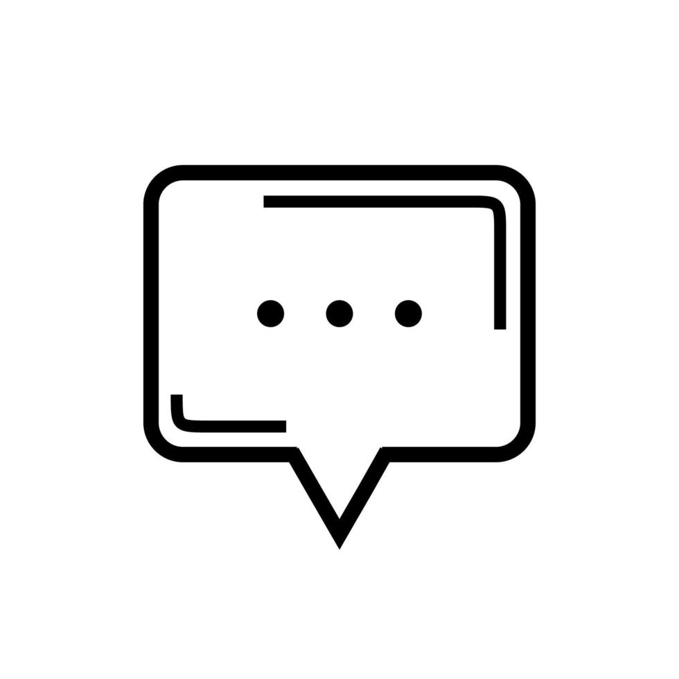 chat bubble icon design vector template
