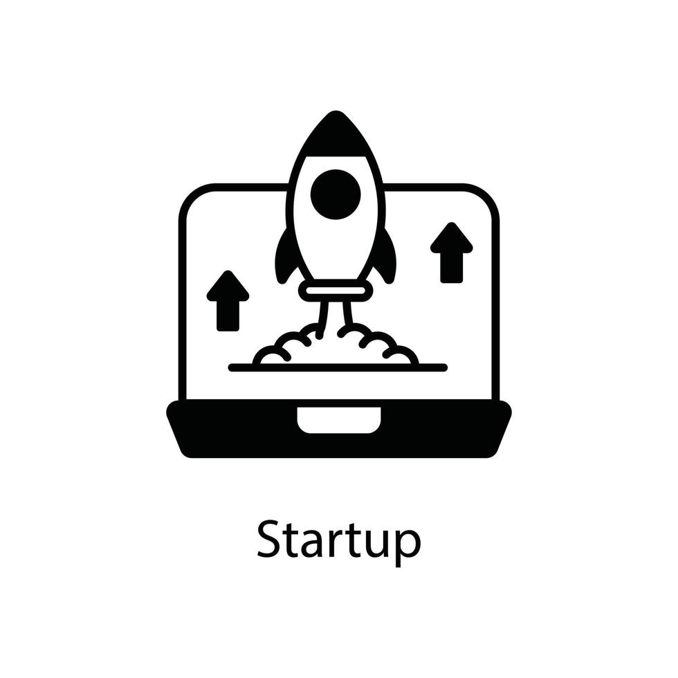 Startup Vector outline Business and Finanace   Style Icon. EPS 10