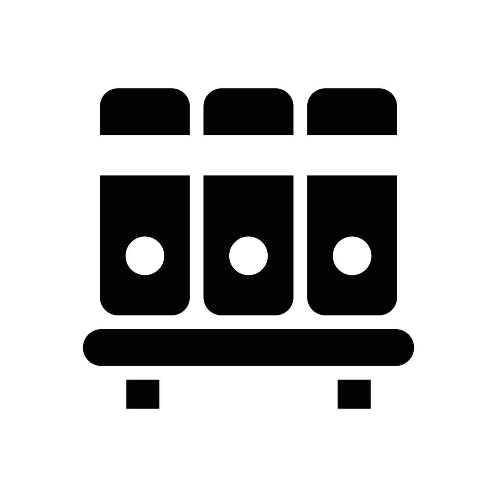 Bookshelf Vector Icon Solid EPS 10 file