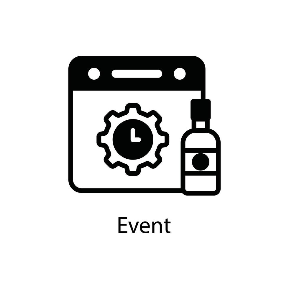 icono de estilo empresarial y financiero de esquema vectorial de evento. eps 10 vector