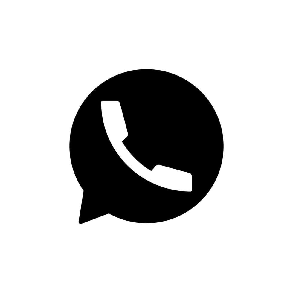 call bubble icon design template vector