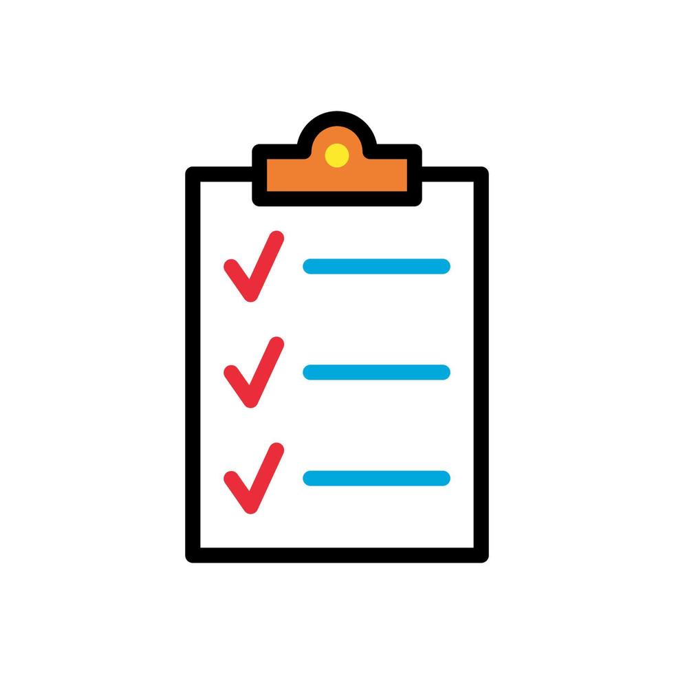 checklist icon design vector template