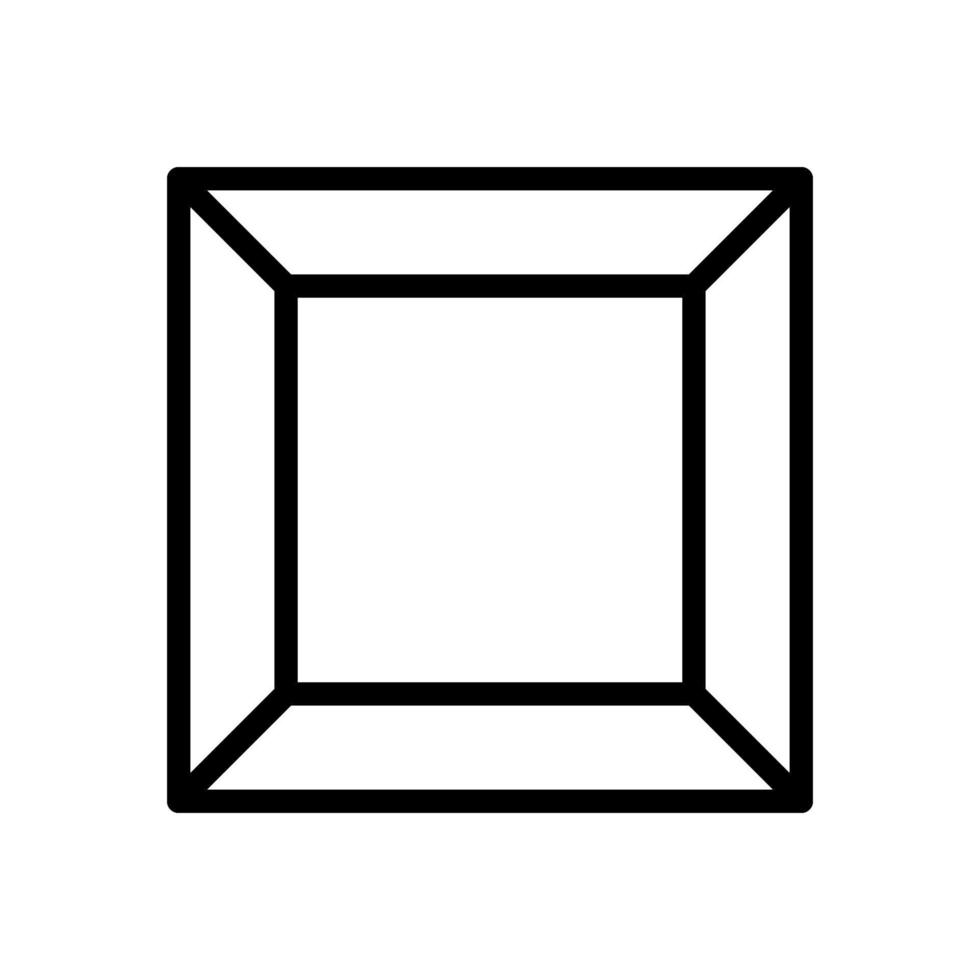 línea de icono de caja de madera aislada sobre fondo blanco. icono negro plano y delgado en el estilo de contorno moderno. símbolo lineal y trazo editable. ilustración de vector de trazo simple y perfecto de píxeles