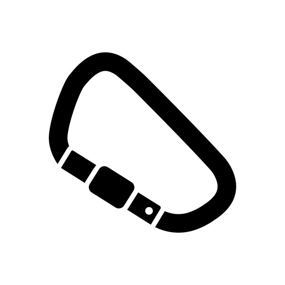 carabiner adventure outdoor icon design vector template