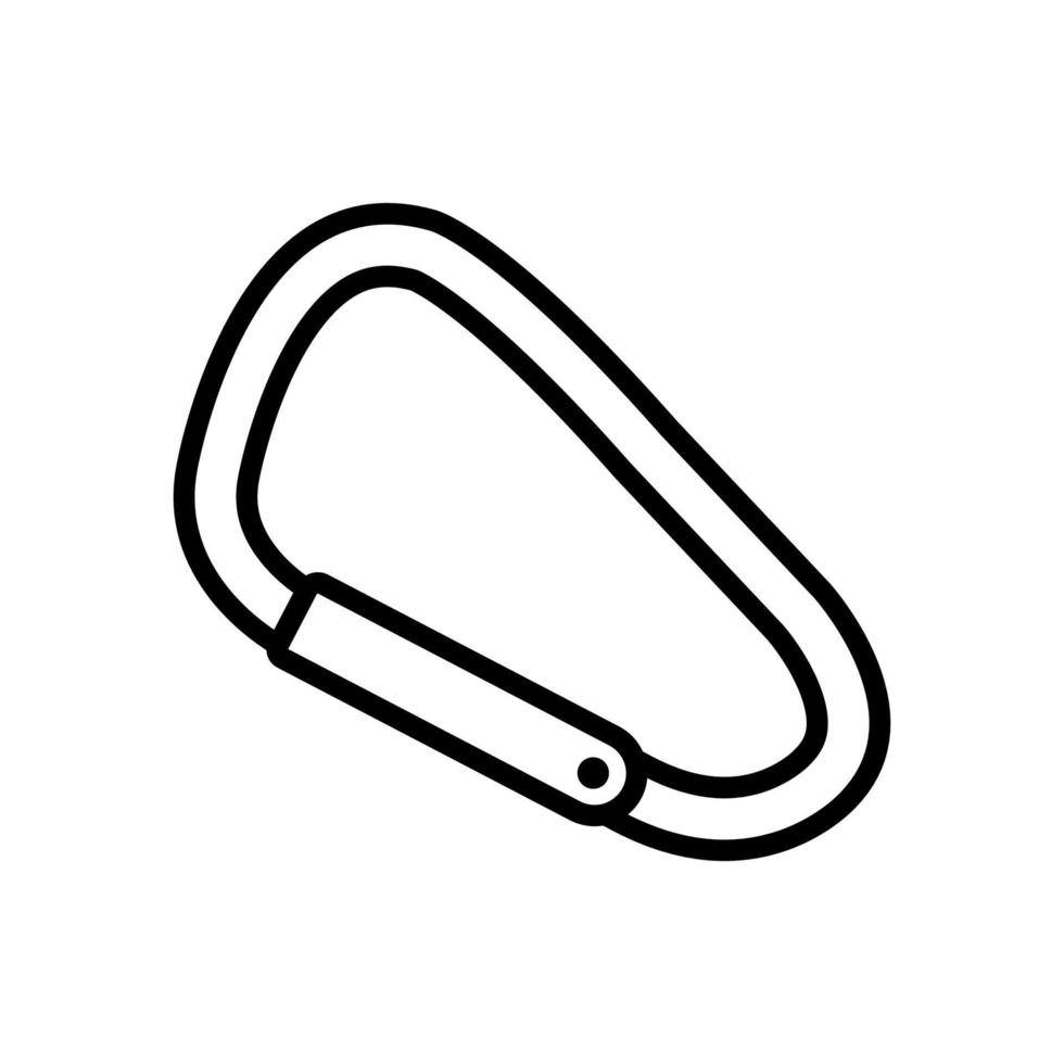 carabiner adventure outdoor icon design vector template