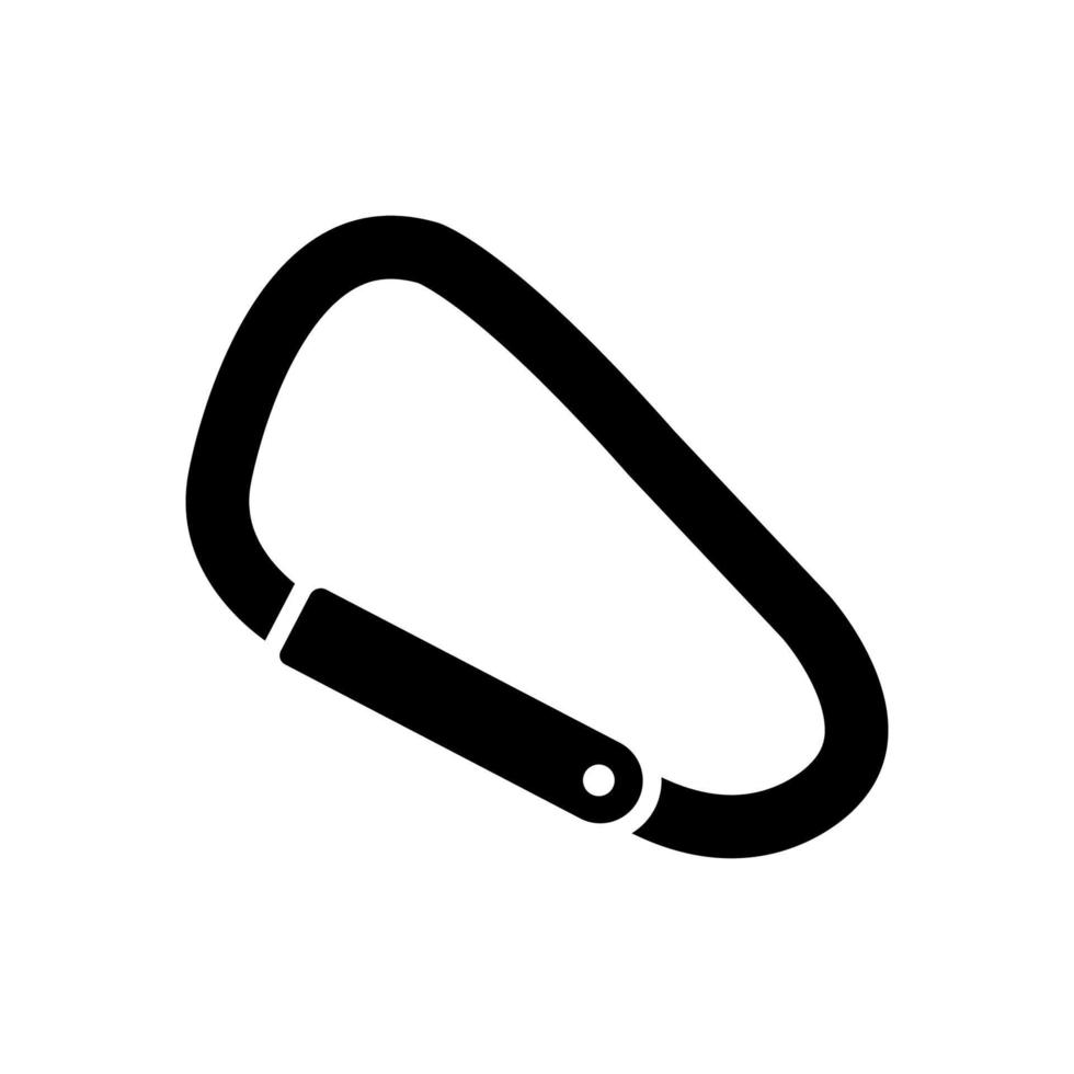 carabiner adventure outdoor icon design vector template