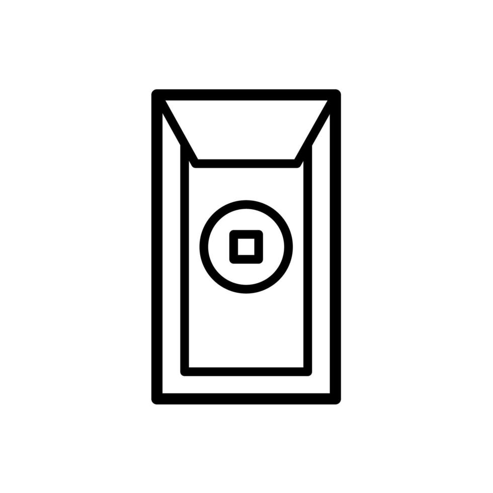 chinese new year envelope icon design vector