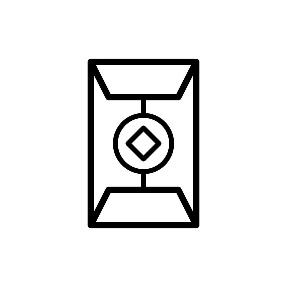 chinese new year envelope icon design vector