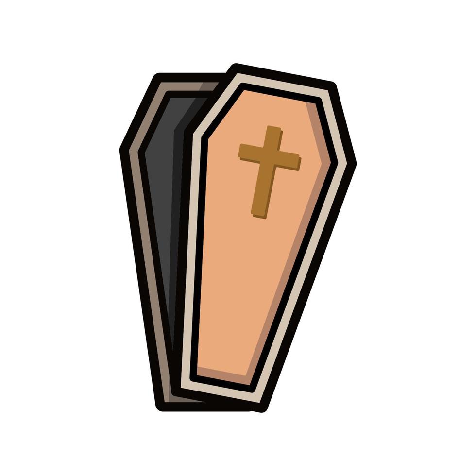 coffin icon vector illustration design
