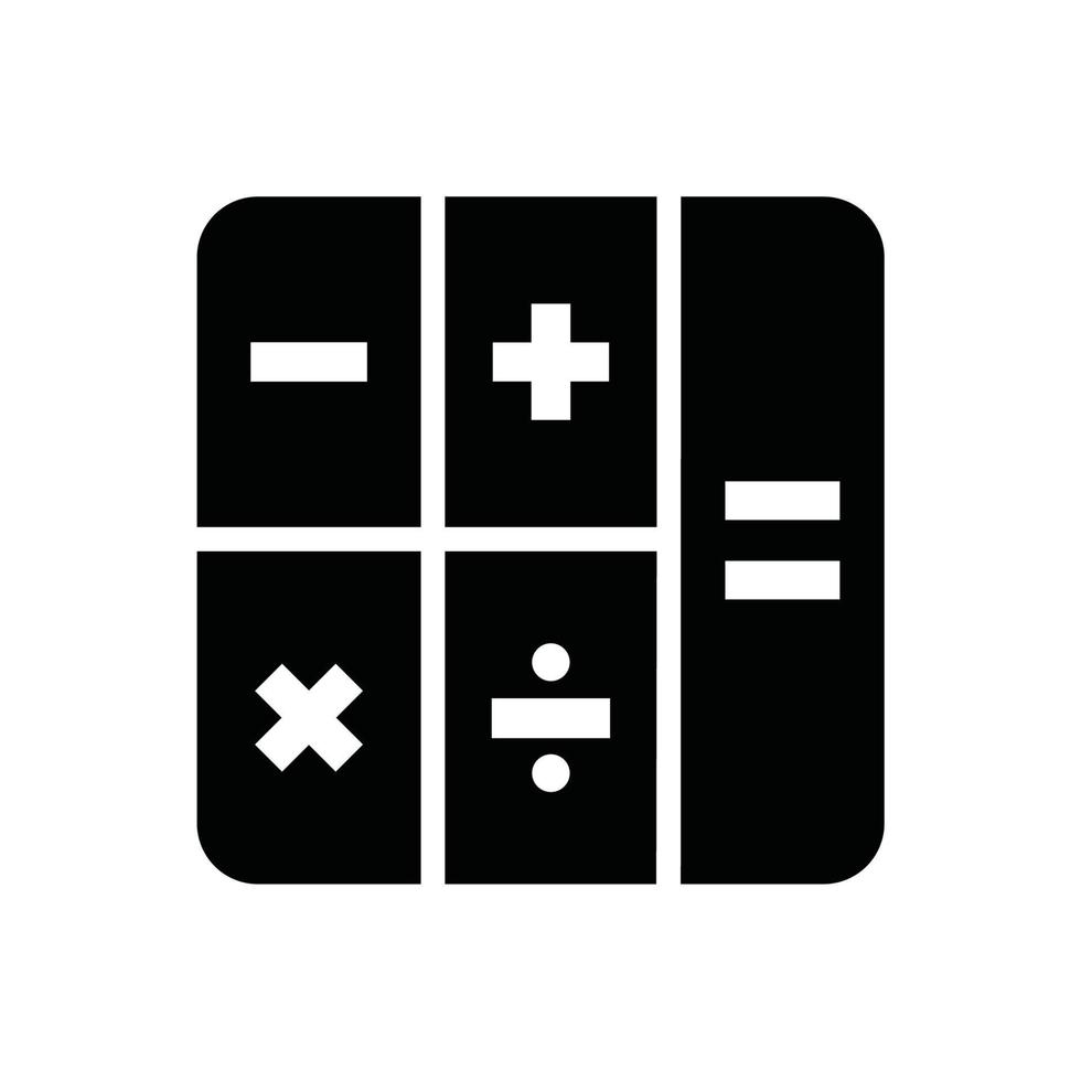 plantilla de vector de diseño de icono de calculadora