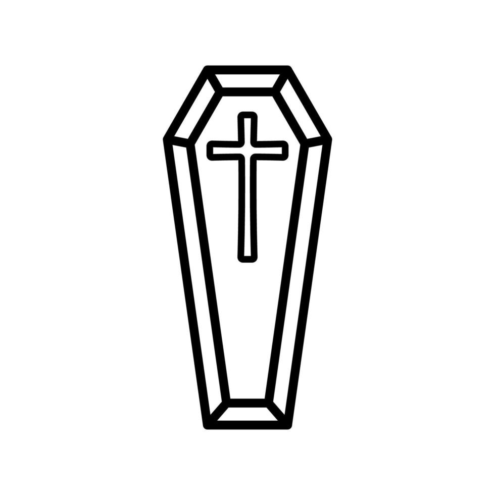 coffin icon vector illustration design