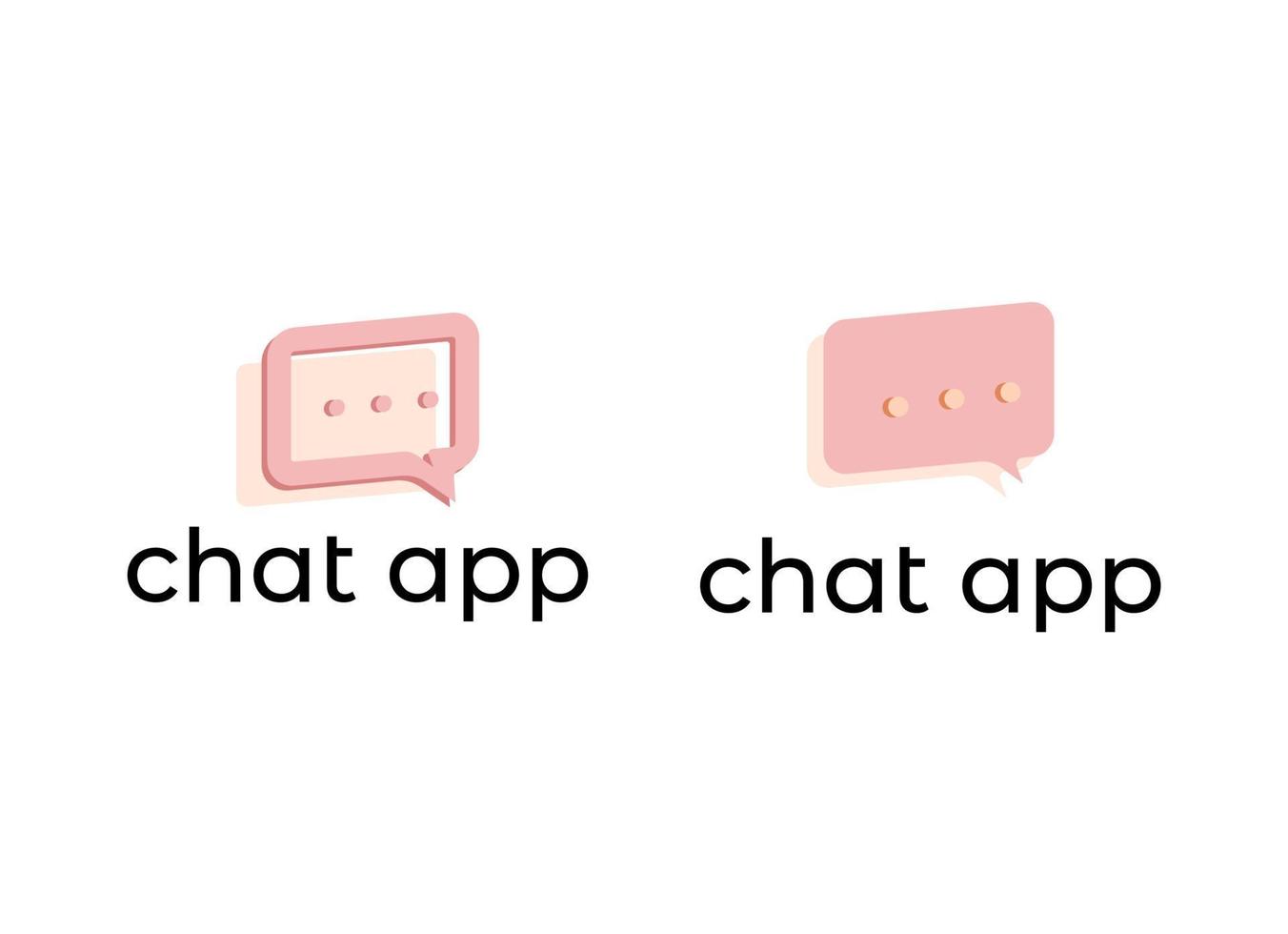 Chat App logo Design template vector