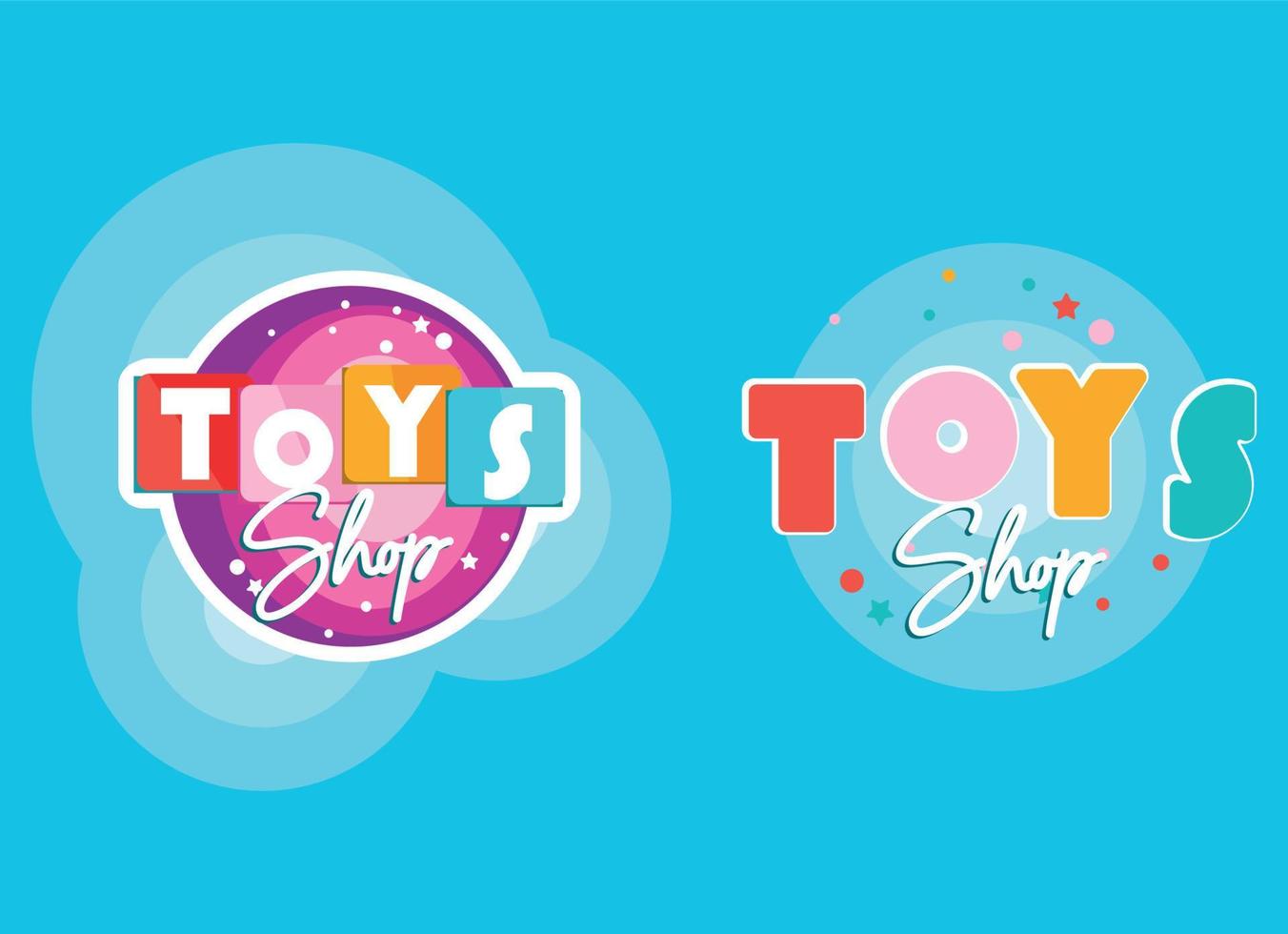 Toys shop creative logo vector