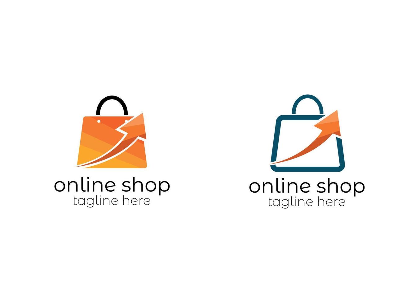 Online Shop Logo designs Template. vector
