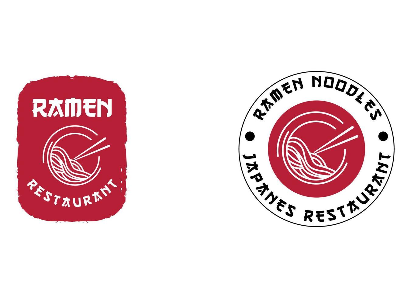 Ramen Specialist logo template vector