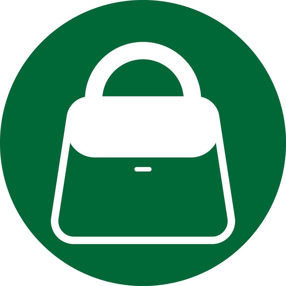 Hand Bag Solid Icon vector