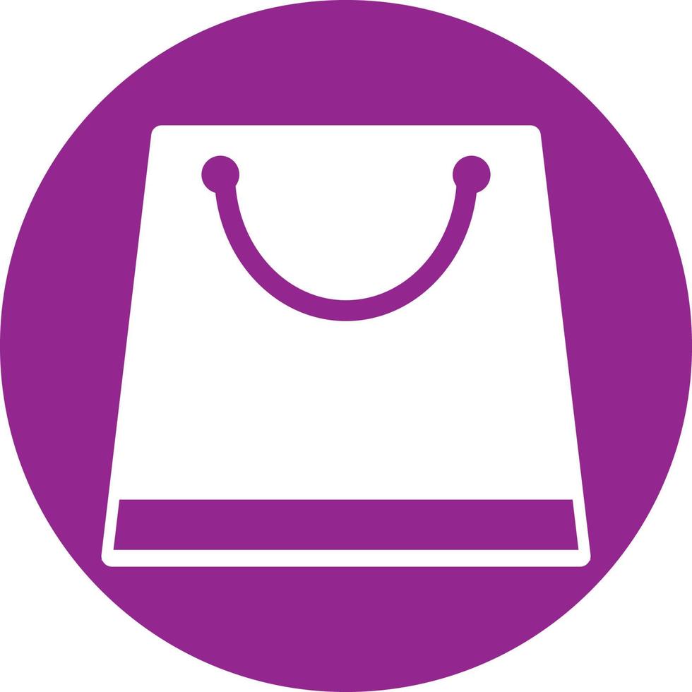 Tote Bag Solid Icon vector