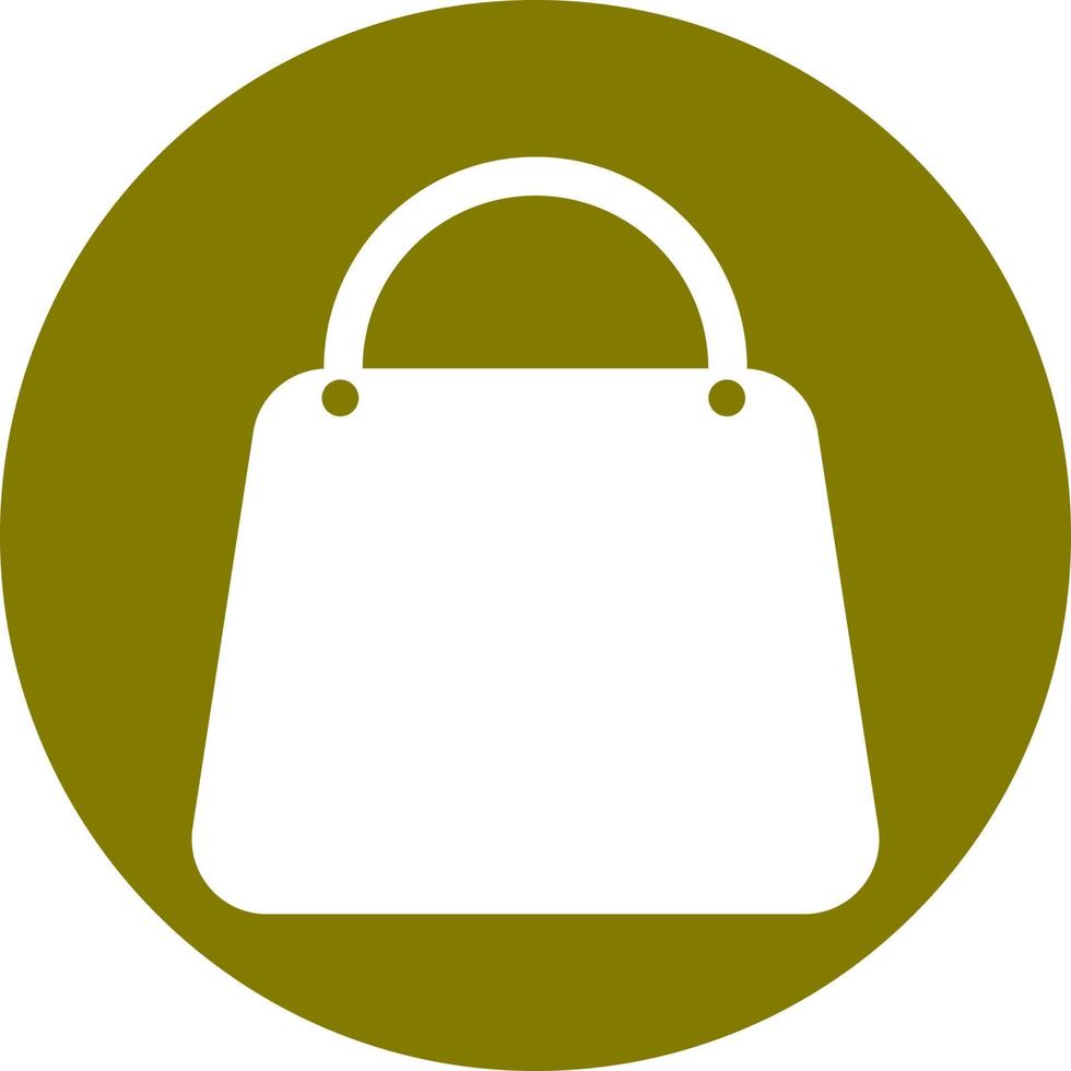 Hand Bag Solid Icon vector