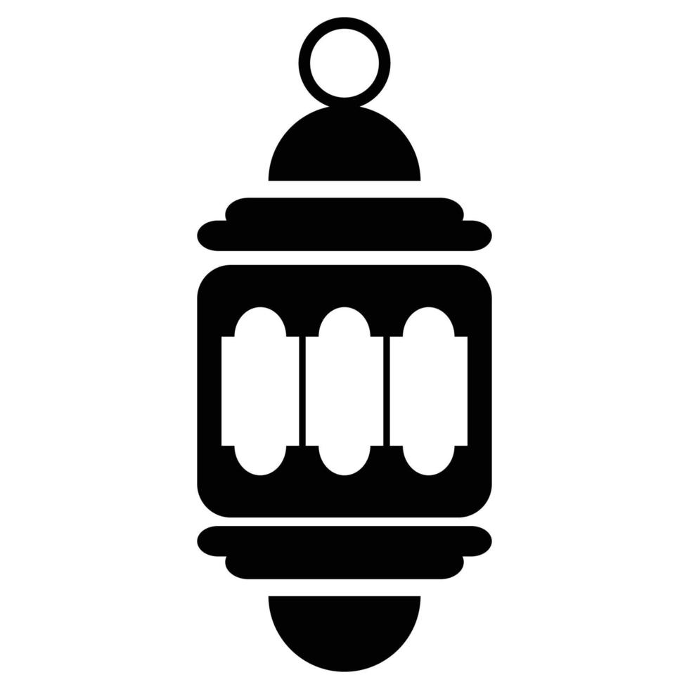Ramadan Lantern Solid Black Icon 17067228 Vector Art At Vecteezy