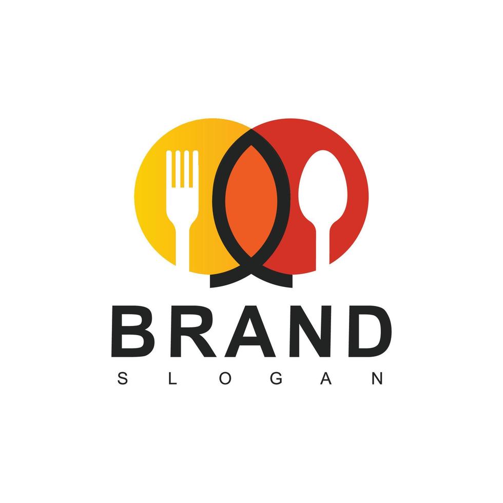 Seafood Restaurant Logo Design Template vector