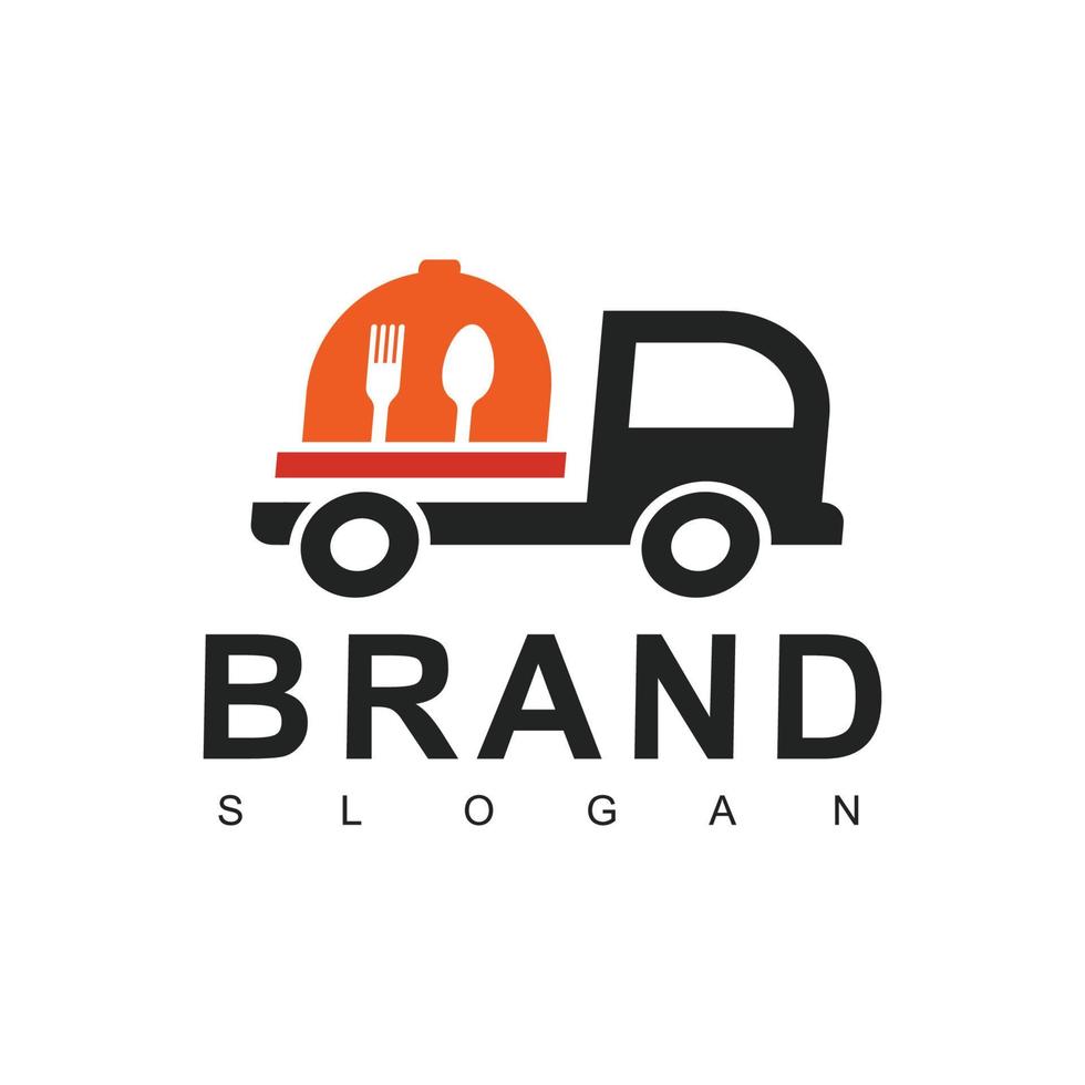 plantilla de diseño de logotipo de entrega de alimentos vector
