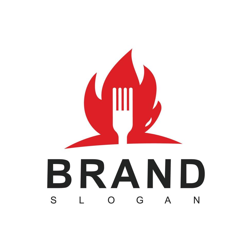 plantilla de logotipo de comida picante vector