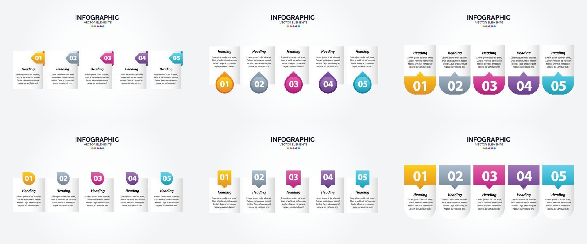 The vector illustrations in this set are ideal for creating infographics for advertising. brochures. flyers. and magazines.