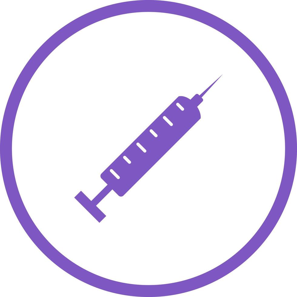 Unique Injection Vector Glyph Icon