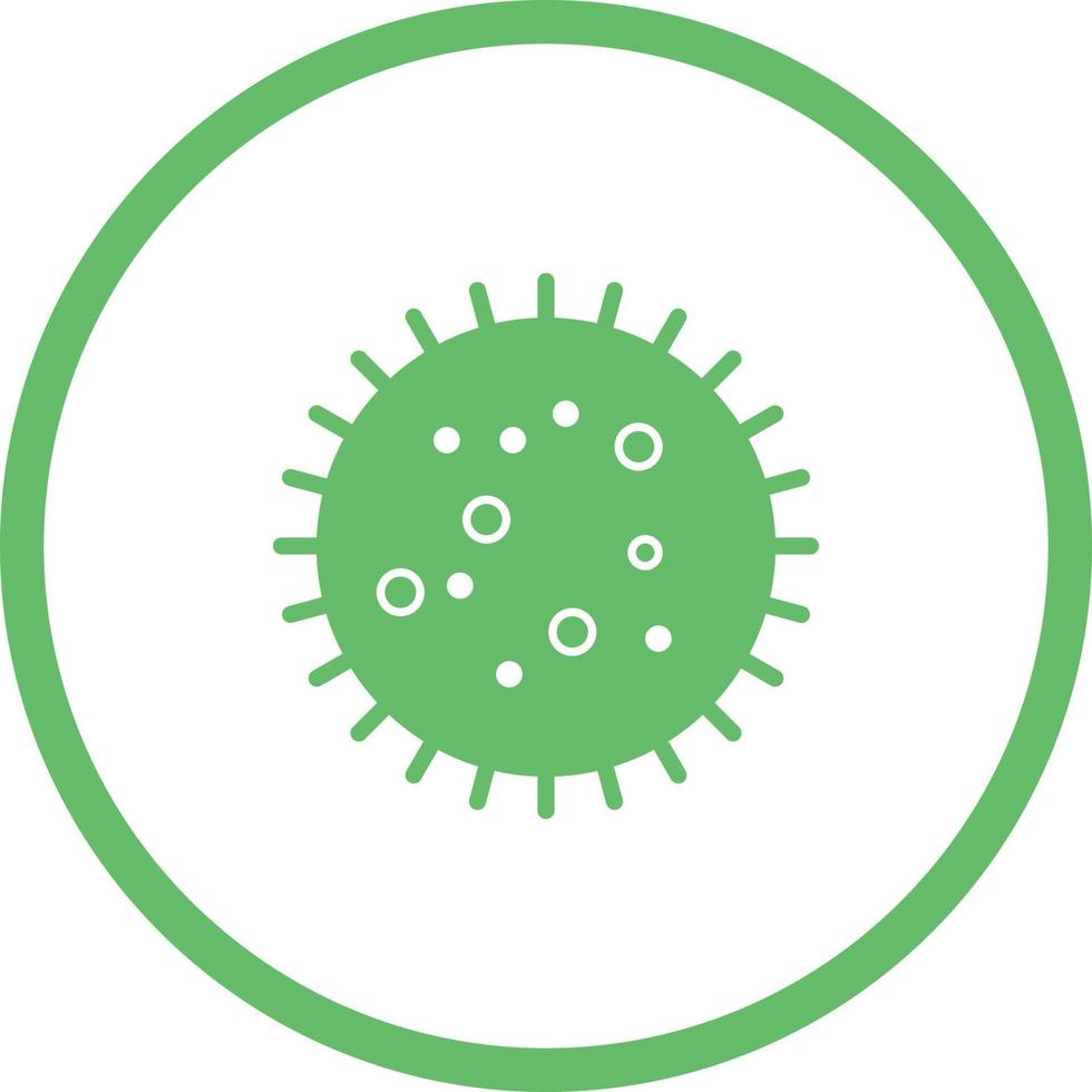Unique Bacteria In Slide Vector Glyph Icon