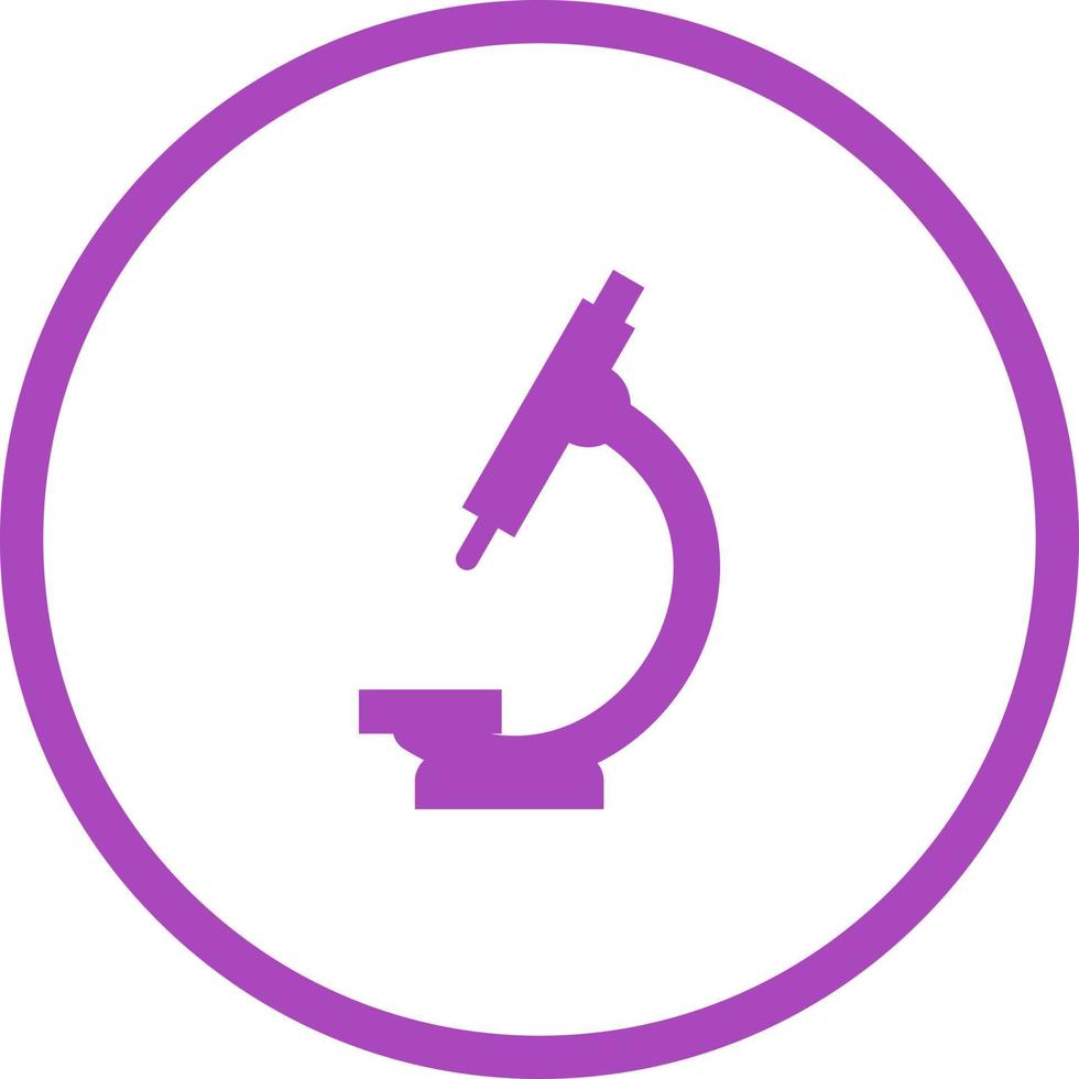 Unique Microscope Vector Glyph Icon