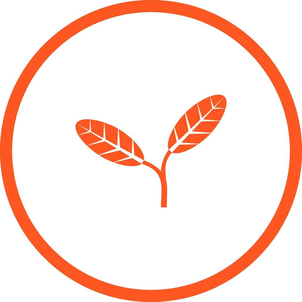 Unique leaves Vector Glyph Icon