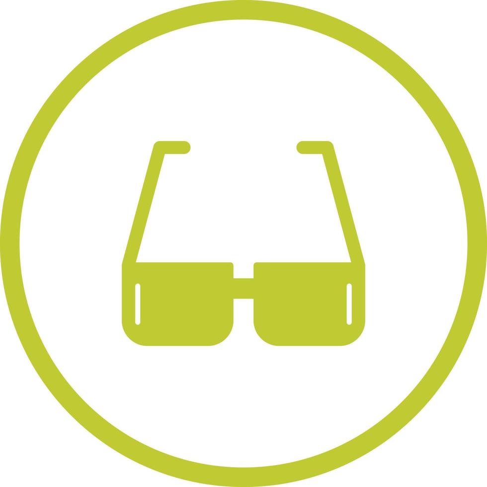 Unique Sunglasses Vector Glyph Icon