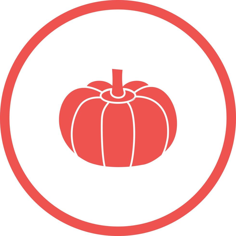 Unique Pumpkin Vector Glyph Icon