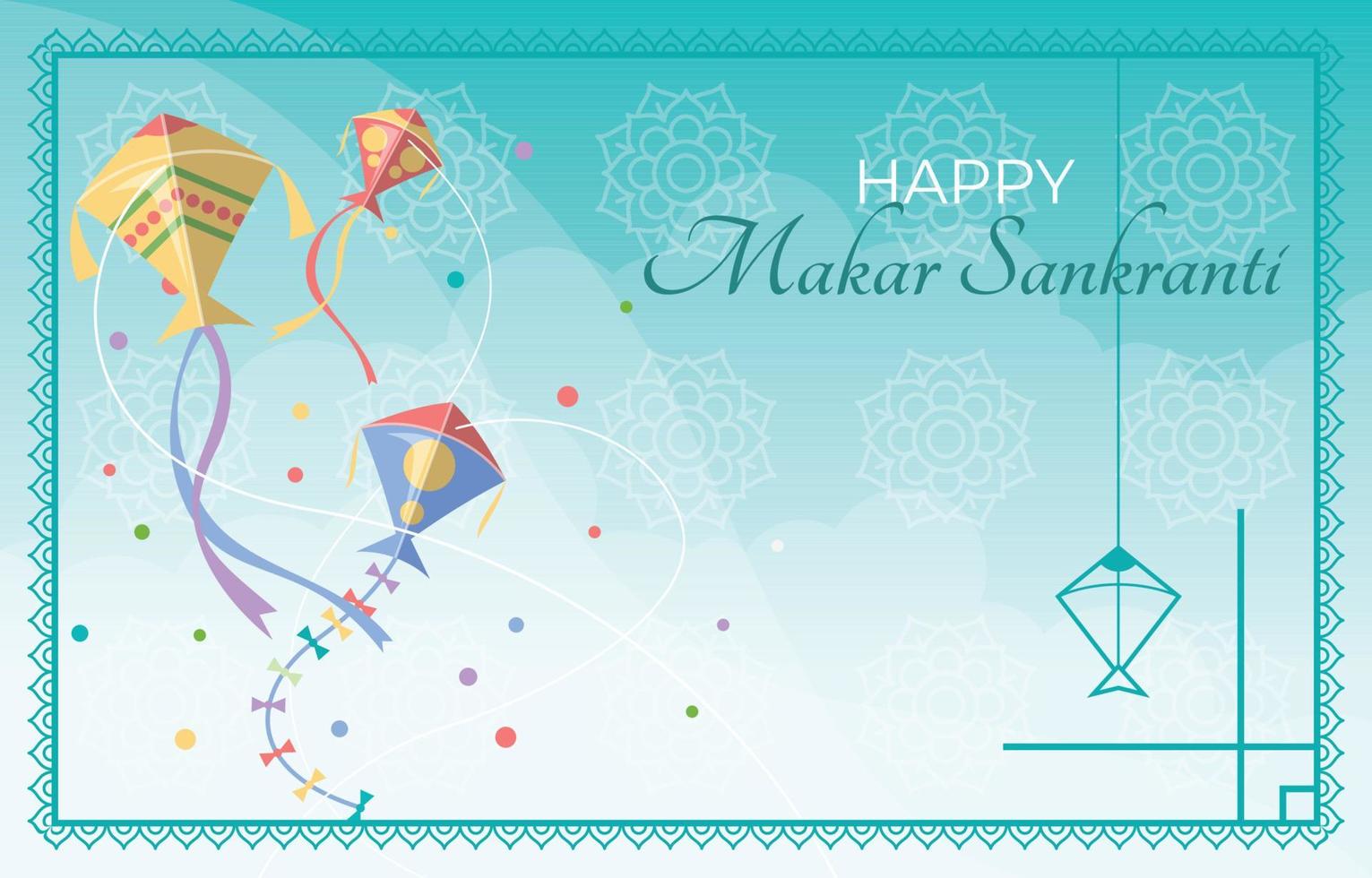 Makar Sankranti Background vector