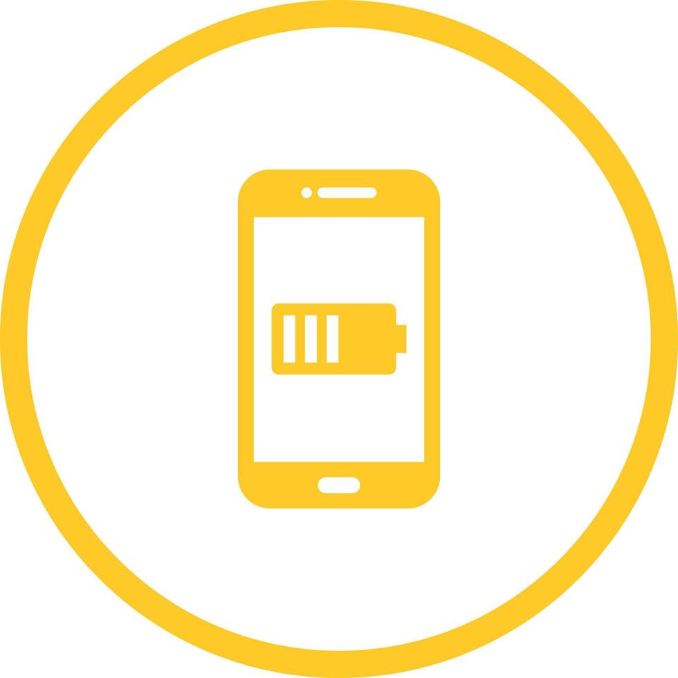 Unique Battery Indicator Vector Glyph Icon