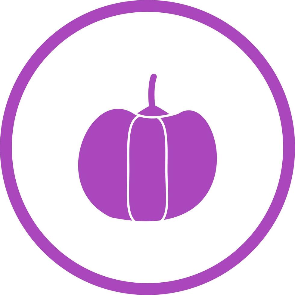 Unique Pepper Vector Glyph Icon