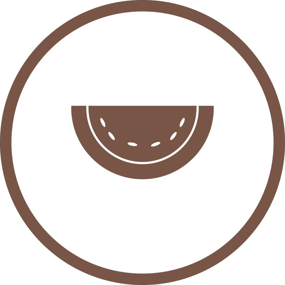 Unique Melon Vector Glyph Icon