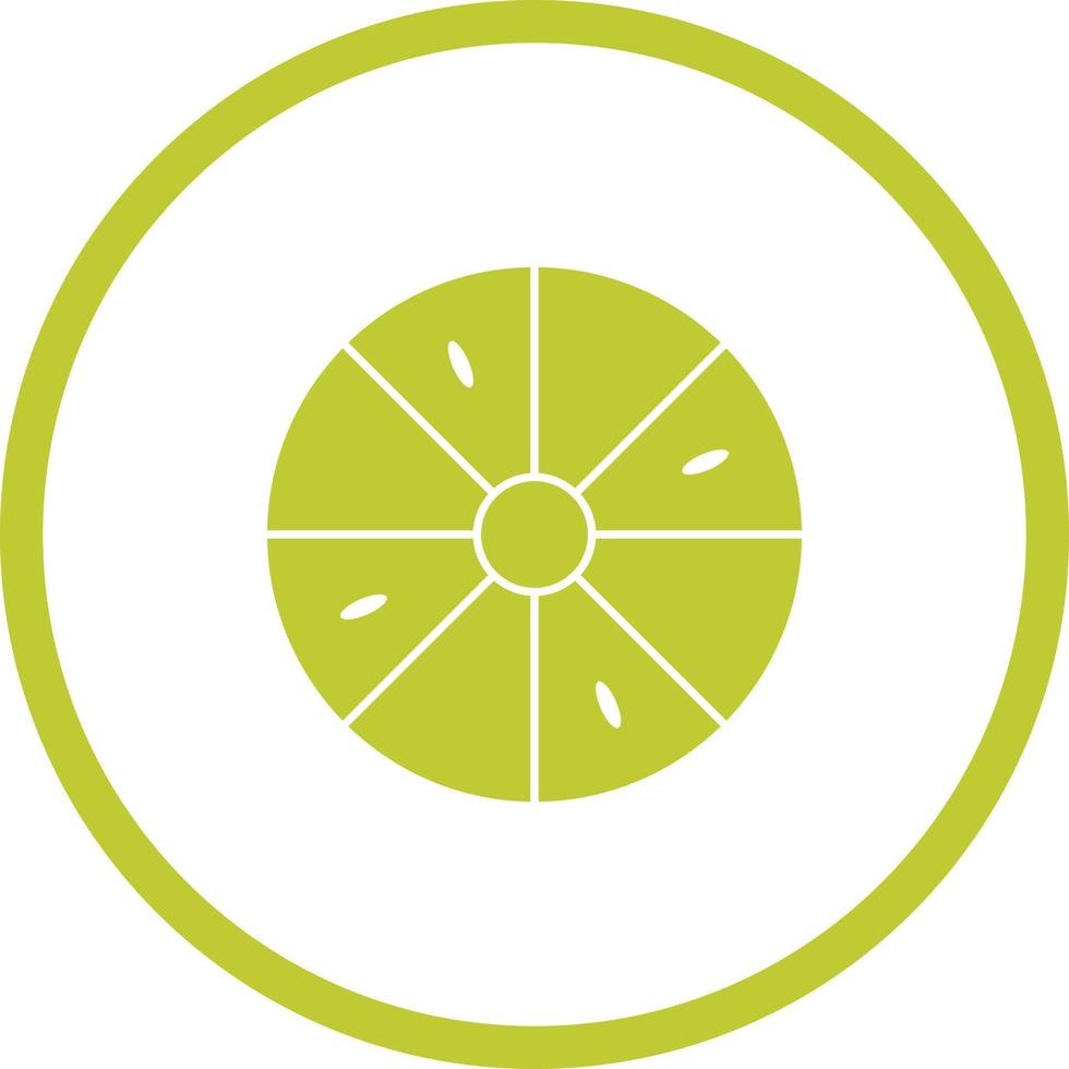 icono de glifo de vector de limón único