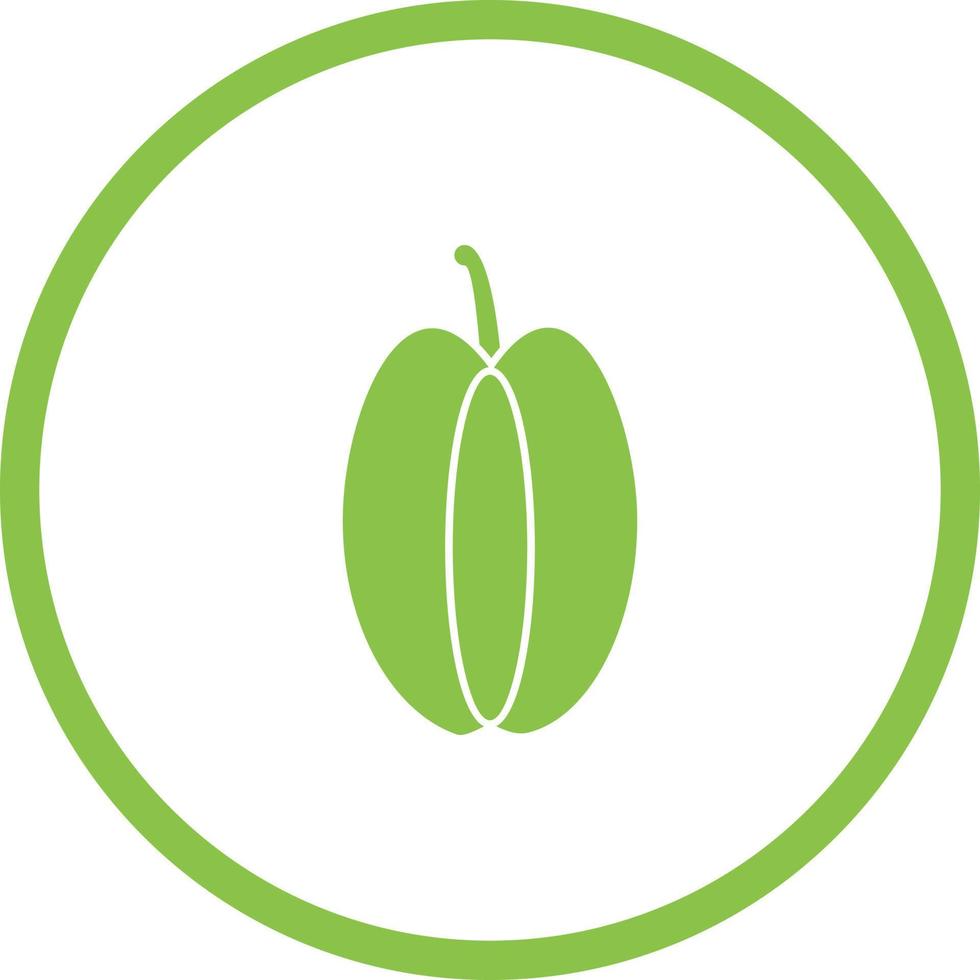 Unique Carambola Vector Glyph Icon
