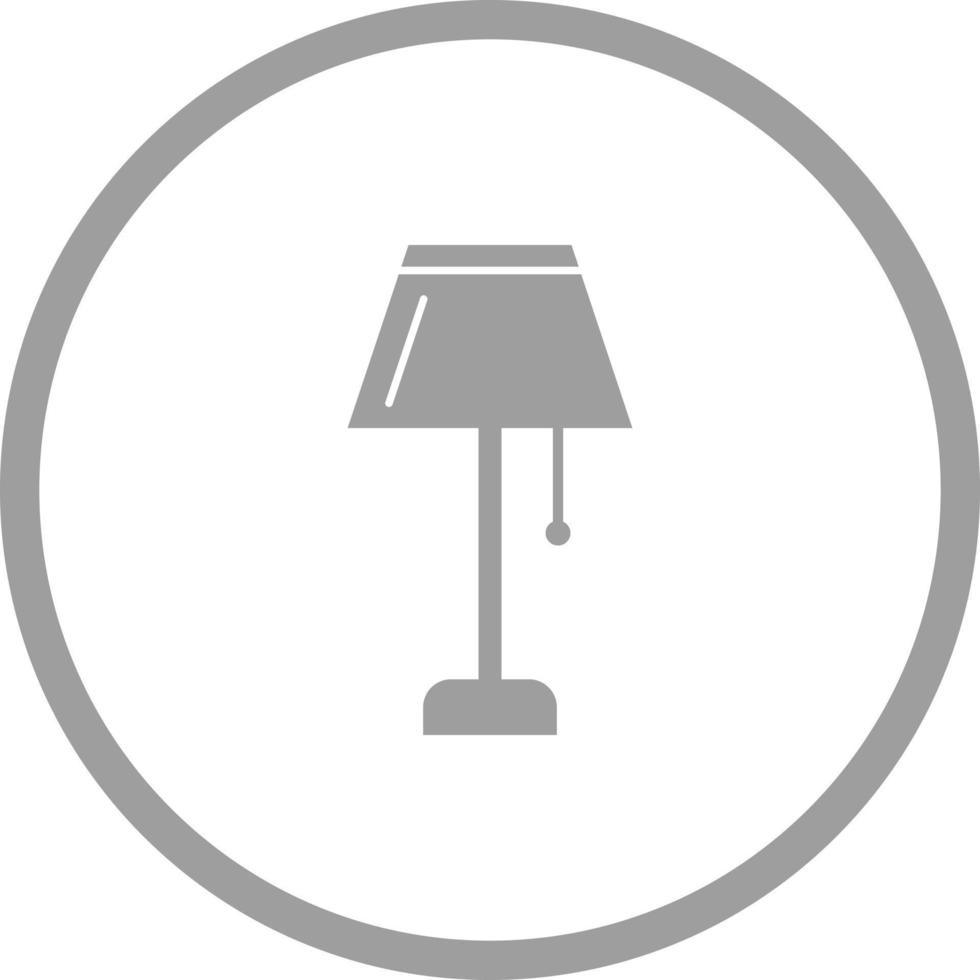 Unique Lamp Vector Glyph Icon