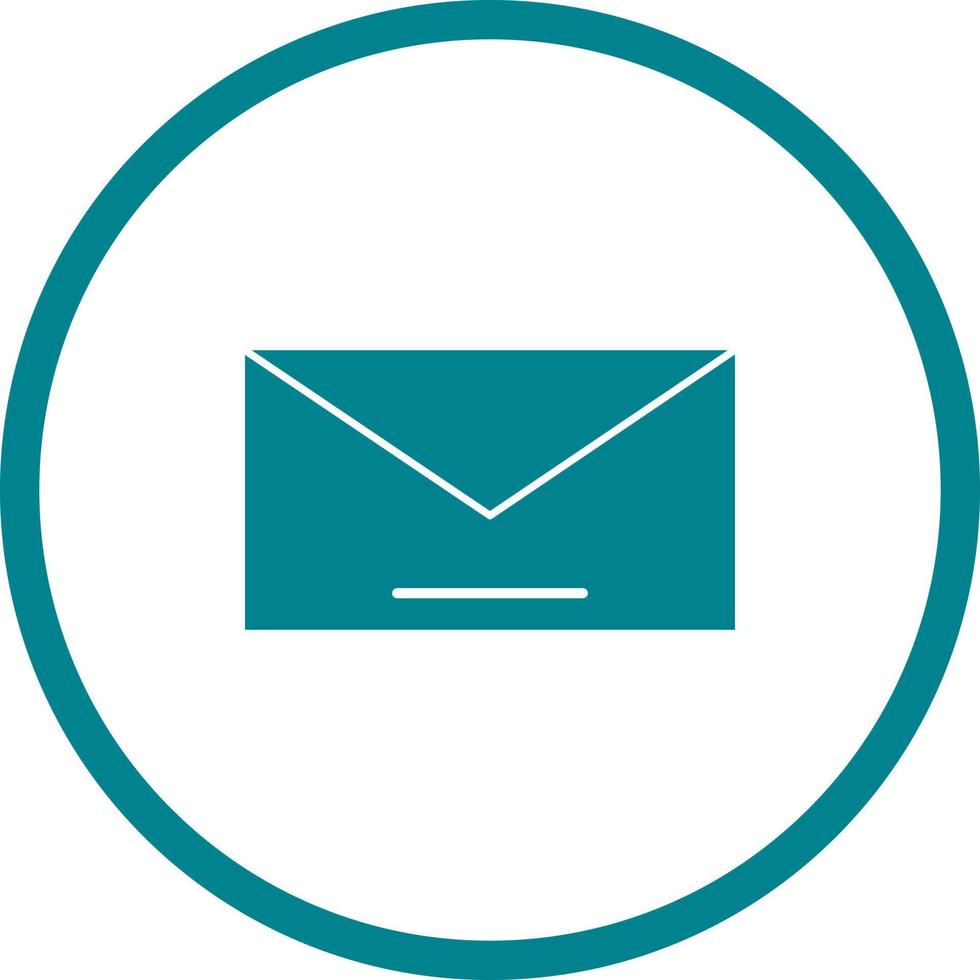 Unique Mail Vector Glyph Icon