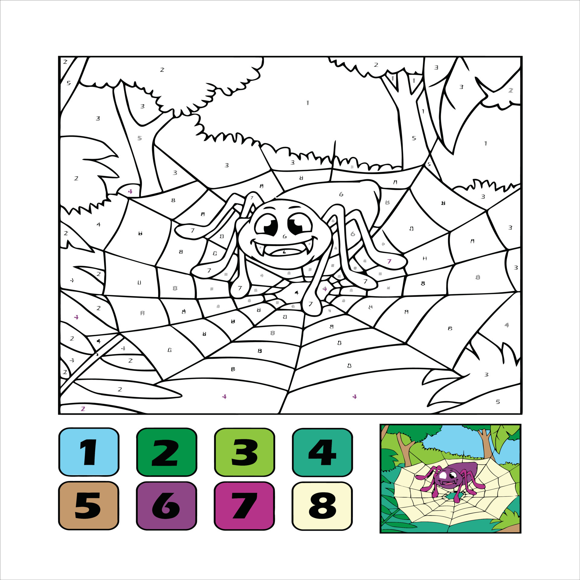 number coloring page 17069048 Vector Art at Vecteezy