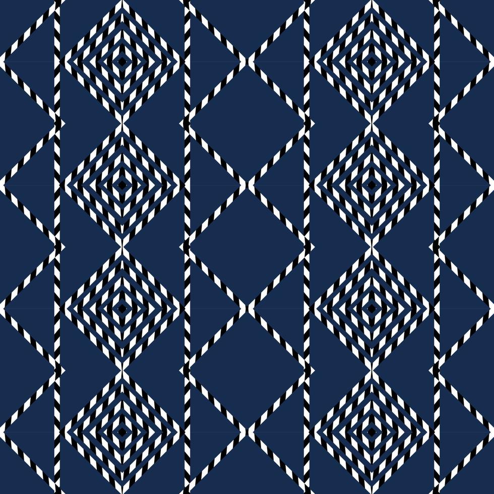 blue and white seamless geometric pattern design vector