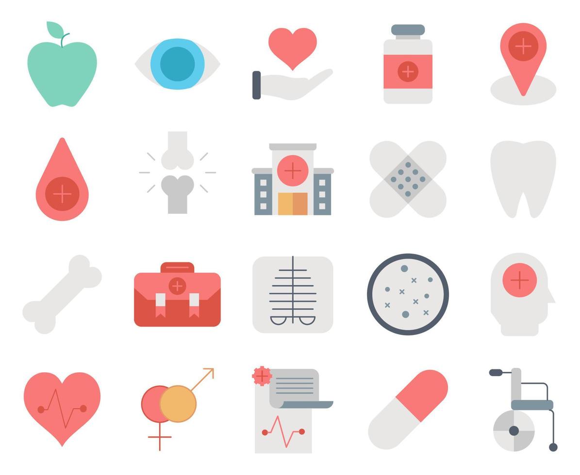 íconos de medicina, adecuados para una amplia gama de proyectos creativos digitales. vector