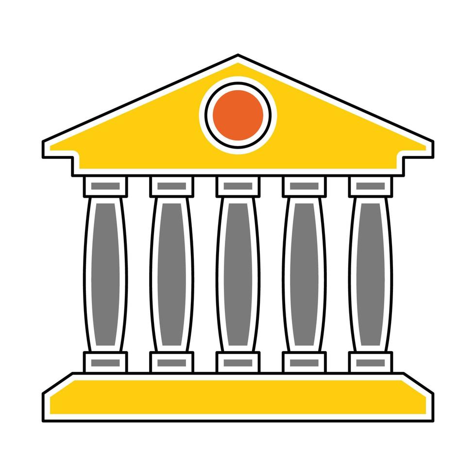 bank icon, suitable for a wide range of digital creative projects. vector