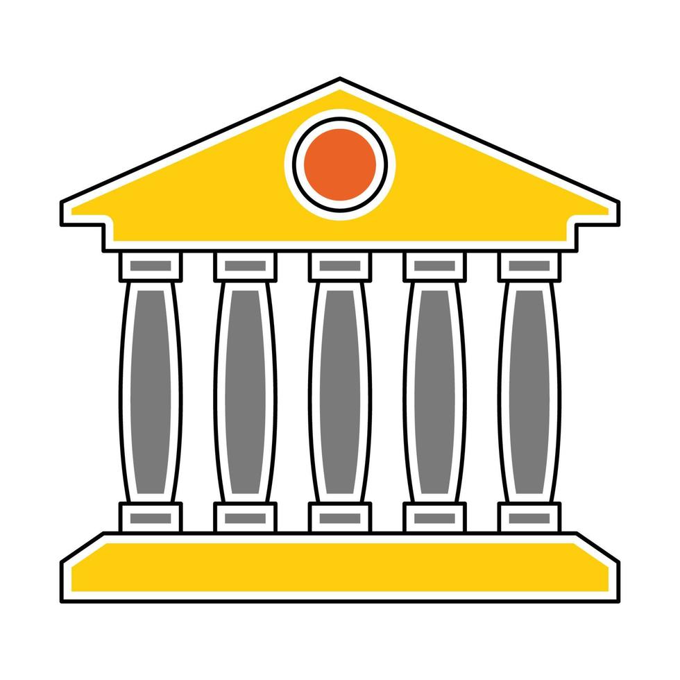 bank icon, suitable for a wide range of digital creative projects. vector