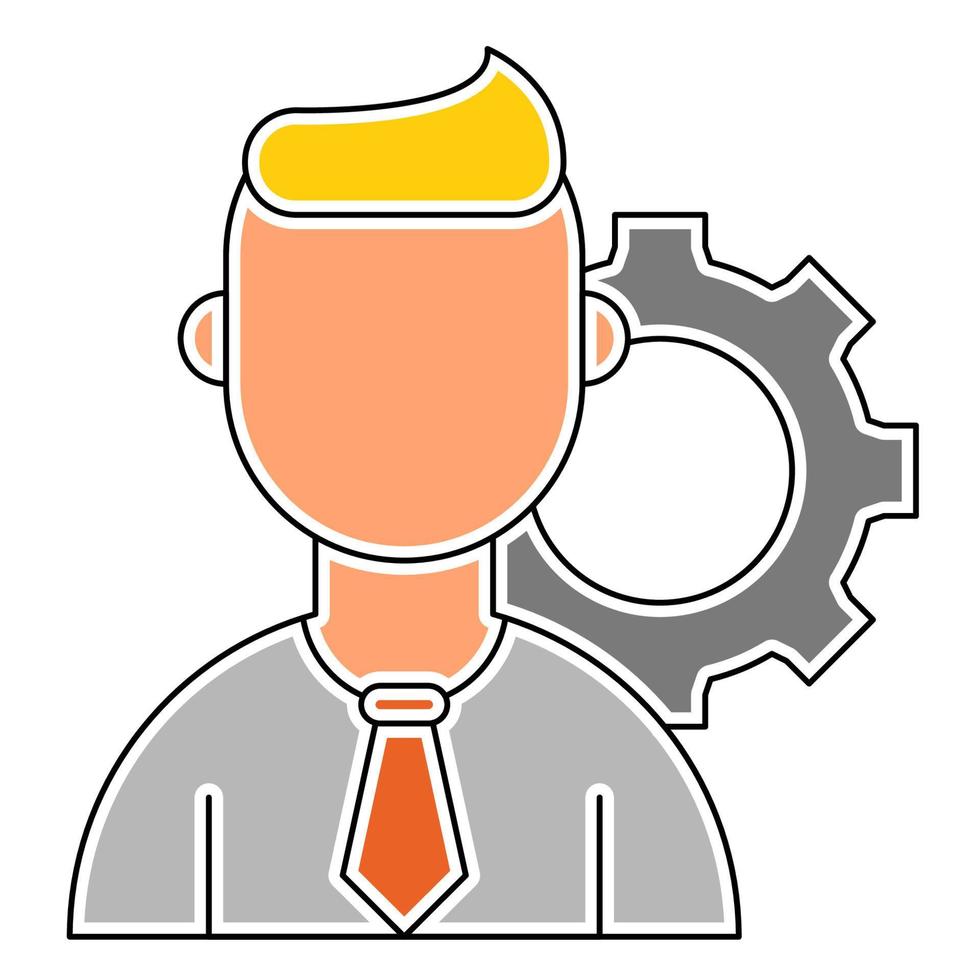 management icon, suitable for a wide range of digital creative projects. vector