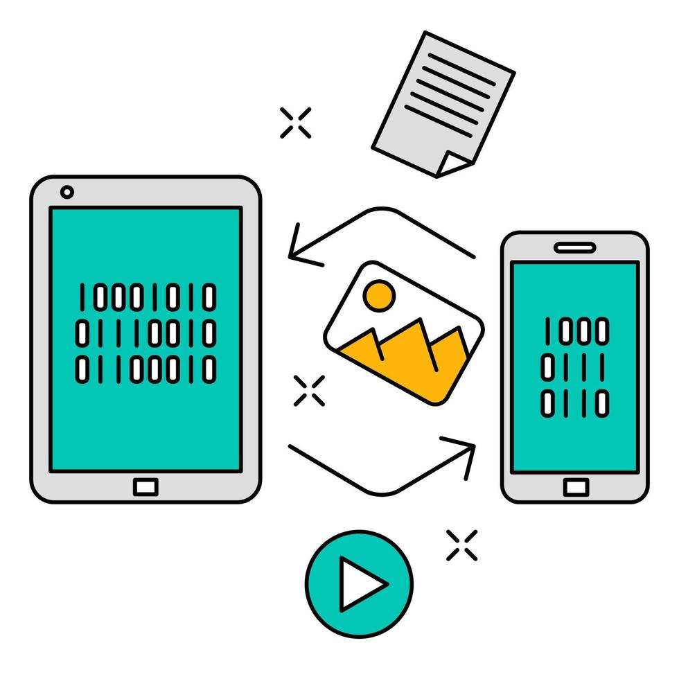 data exchange icon, suitable for a wide range of digital creative projects. vector