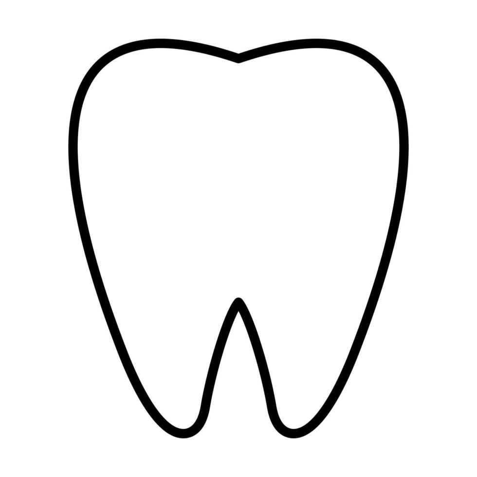 tooth icon, suitable for a wide range of digital creative projects. vector