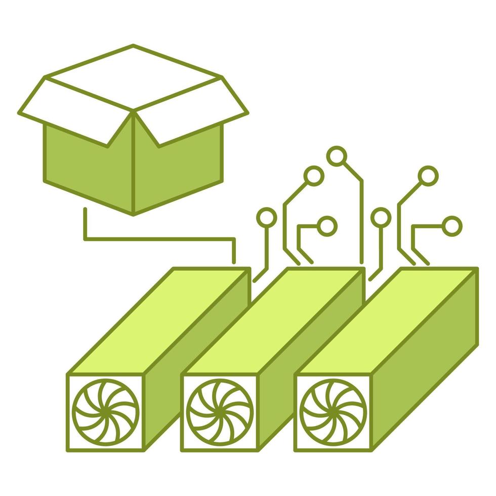 open block bitcoin icon, suitable for a wide range of digital creative projects. vector